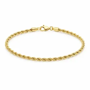 Pulseira Cordão Baiano Dourada.