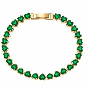Pulseira Riviera Corações Verdes