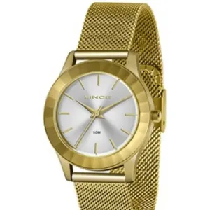 Relógio Feminino Lince Golden Aura Dourado