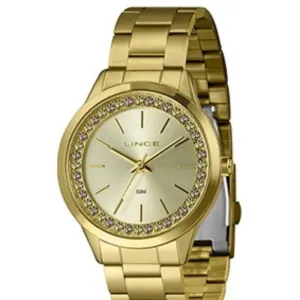 Relógio Feminino Lince Golden Versailles Dourado