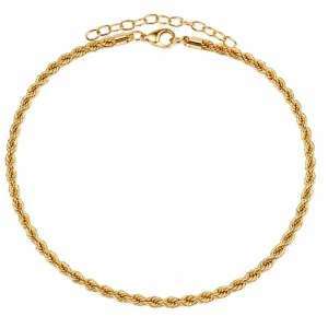 Choker Cordão Baiano Banhada a Ouro 3MM