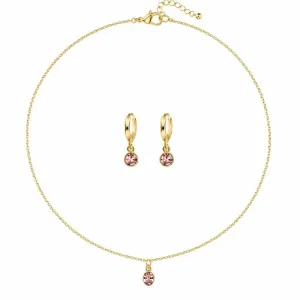 Conjunto Infantil Ponto de Luz Rosa.