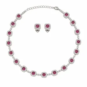 Conjunto Luxo Cravejado em Ródio