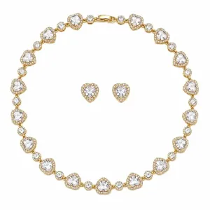 Conjunto Riviera Corações Cristal