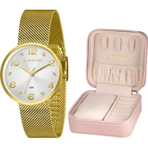 Kit Relógio Feminino Lince com Porta-Joias