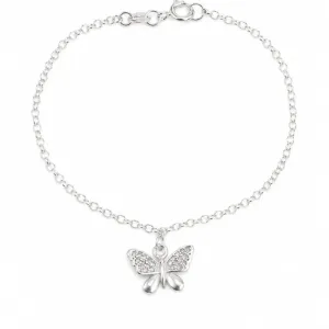 Pulseira Borboleta em Prata 925