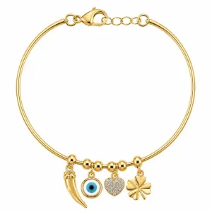 Pulseira Bracelete Pingentes da Sorte