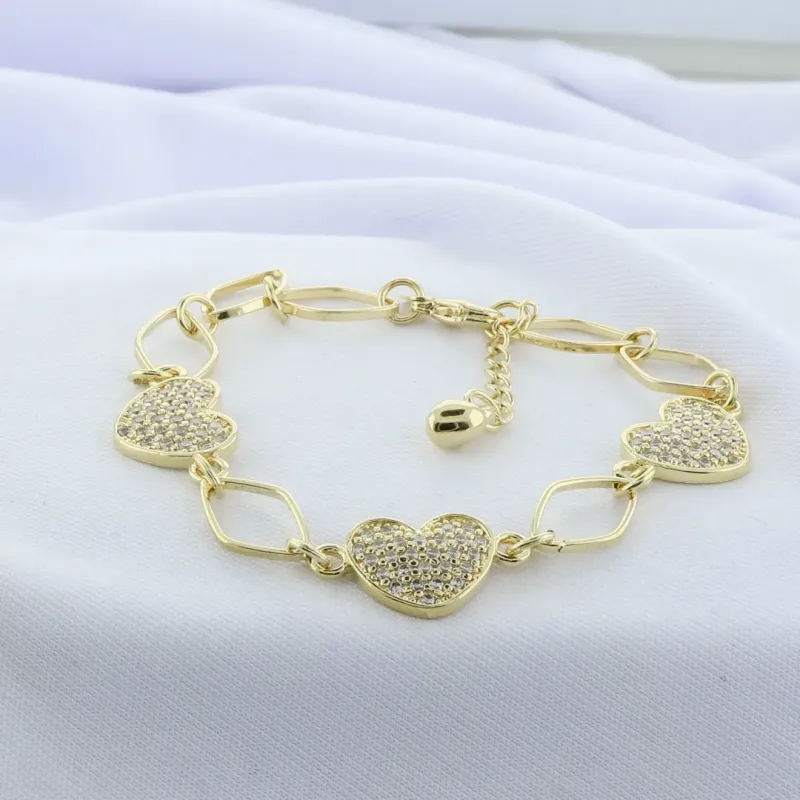 PULSEIRA ZIRCONIA 3 CORAÇÕES