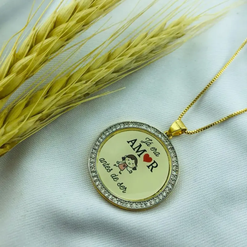 COLAR MANDALA FILHOS COM ZIRC CRISTAL