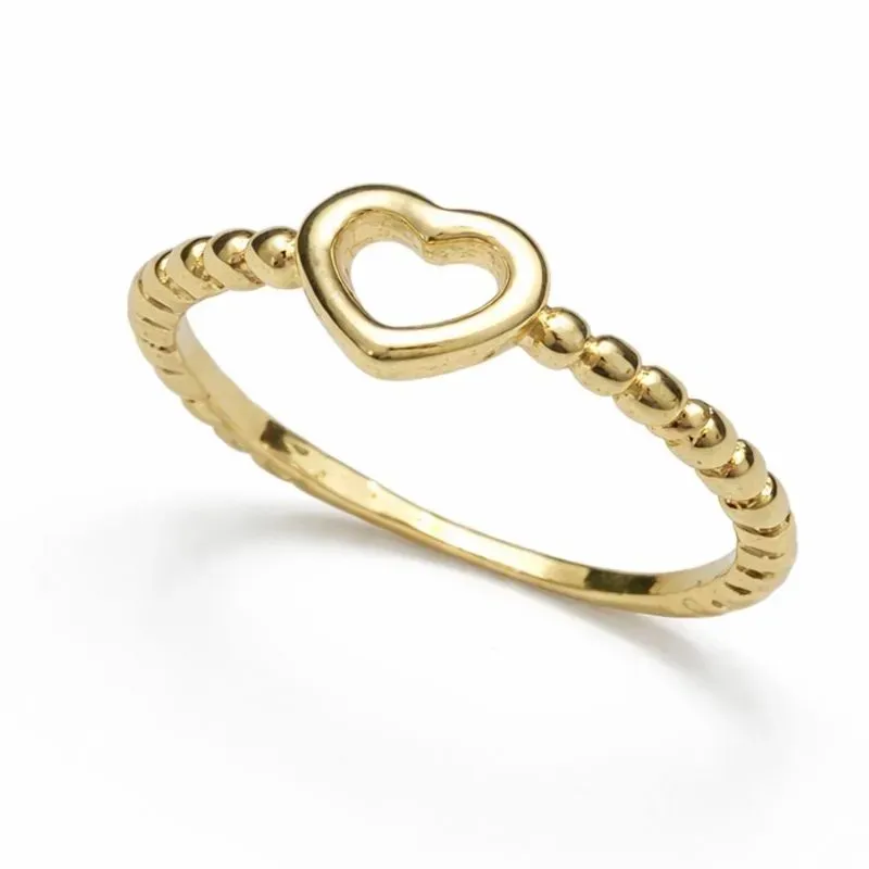 ANEL CORAÇÃO VAZADO