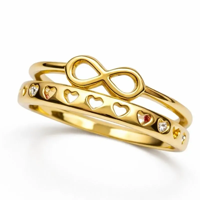 ANEL DUPLO SIMBOLO INFINTO