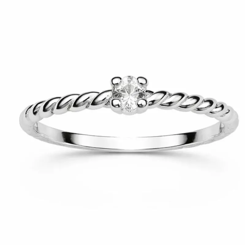 Anel em Prata 925 com Aro Torcido