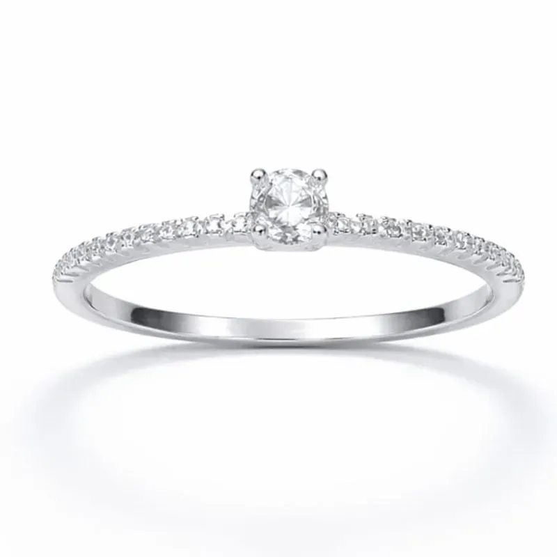 Anel em Prata 925 com Zircônia Alta