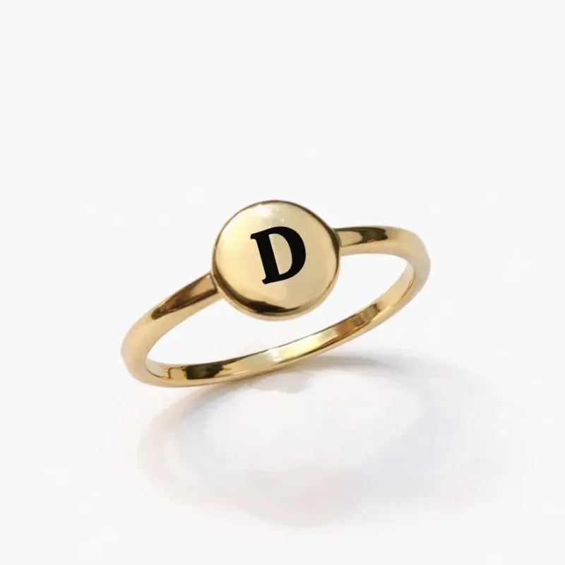 Anel Medalha Personalizável Dourado