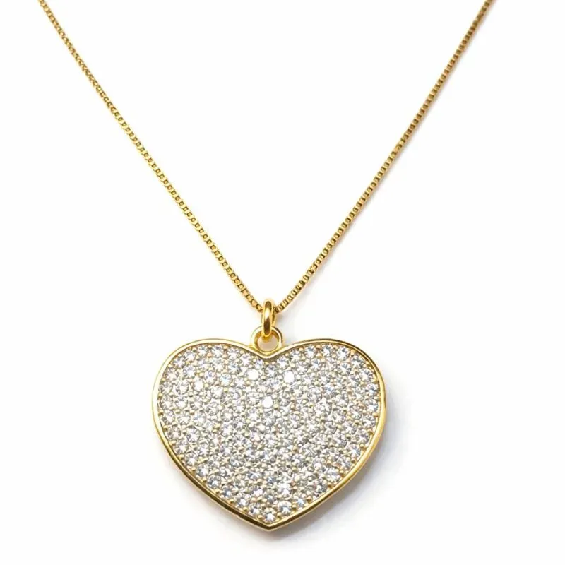 Colar Coração Cravejado