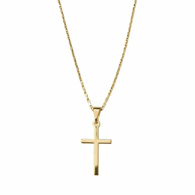 Colar Cruz Delicada Masculina 60cm