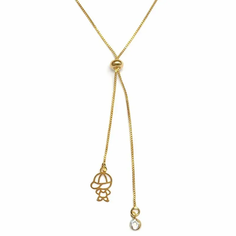 Colar Gravatinha com Pingente de Menino