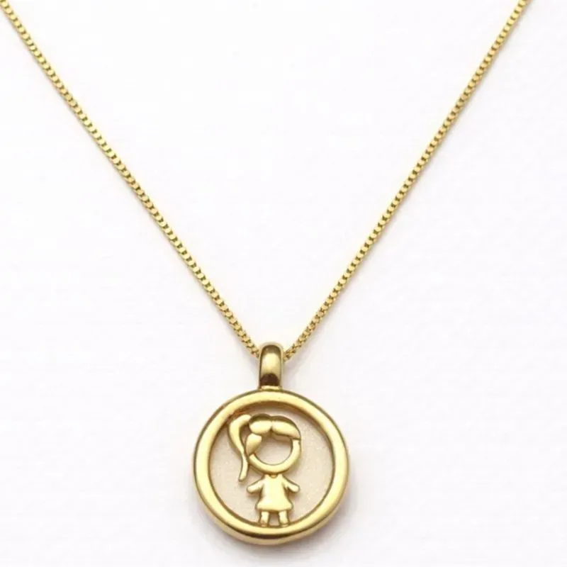 Colar Medalha Menina