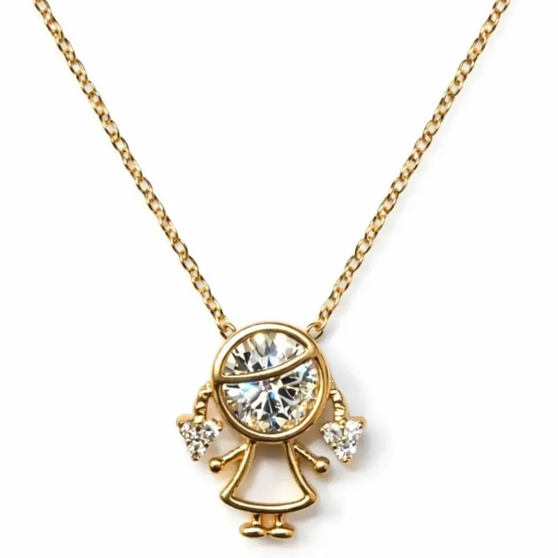 Colar Menina com Zircônia