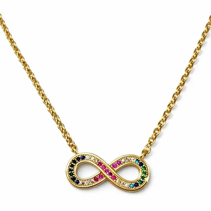 Colar Símbolo do Infinito Colorido
