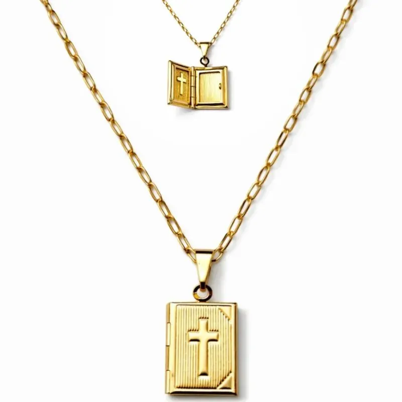 Corrente Relicário Bíblia