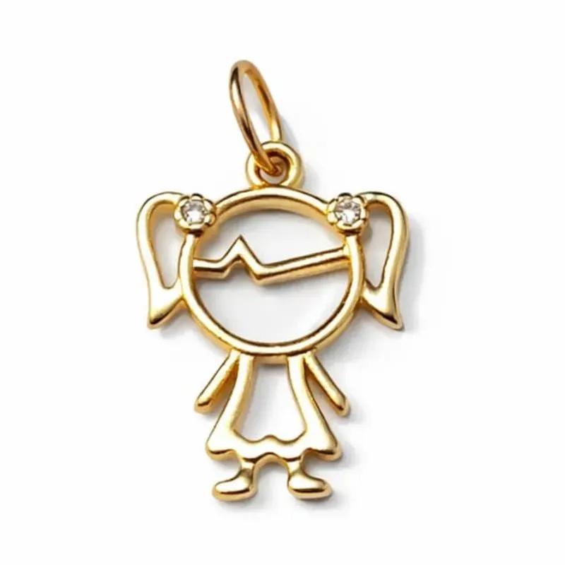 Pingente Filha Delicada com Zircônia