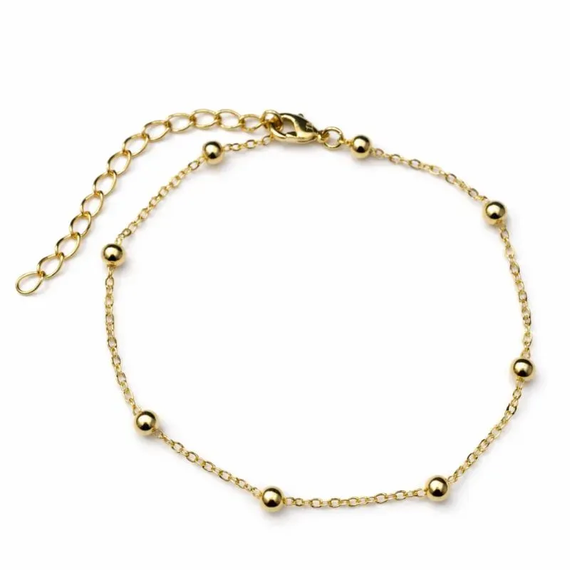 Pulseira de Bolinhas Dourada
