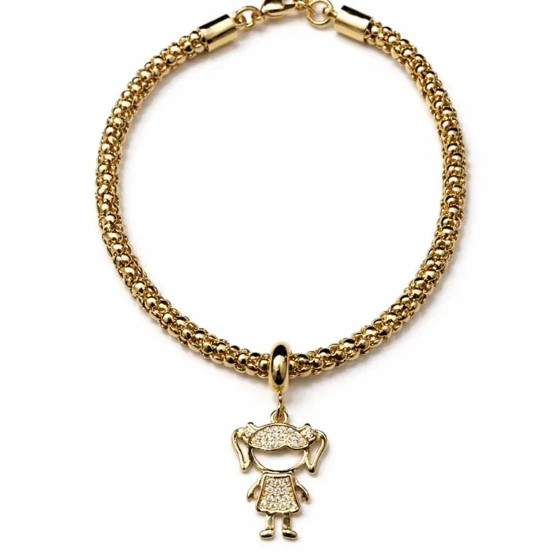 Pulseira Menina Cravejada