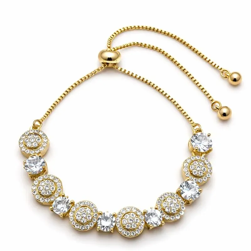 Pulseira Regulável com Zircônias