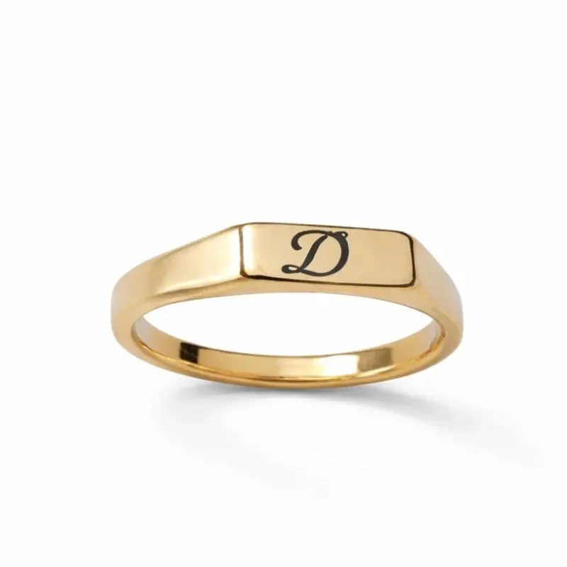 Anel de Falange Personalizado  Inicial.