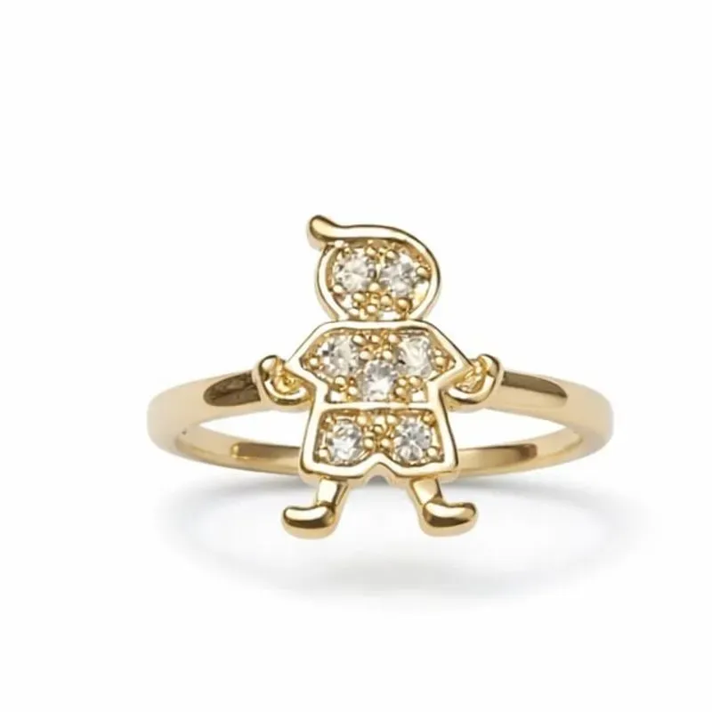 Anel Menino Cravejado