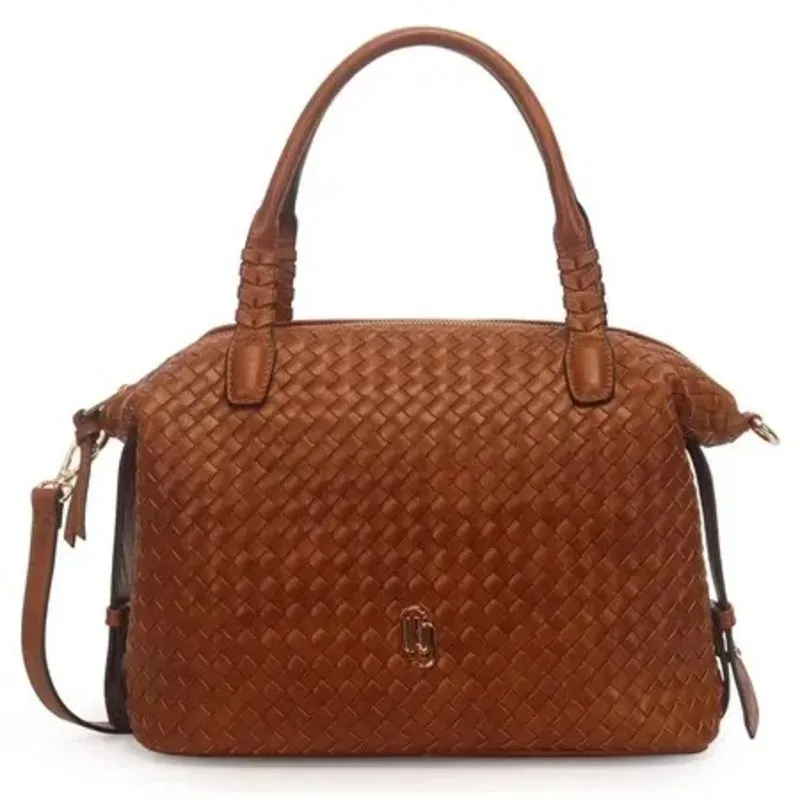 Bolsa Baú Grande Tressê Caramelo