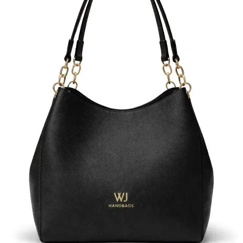 Bolsa Hobo Grande WJ Preta.