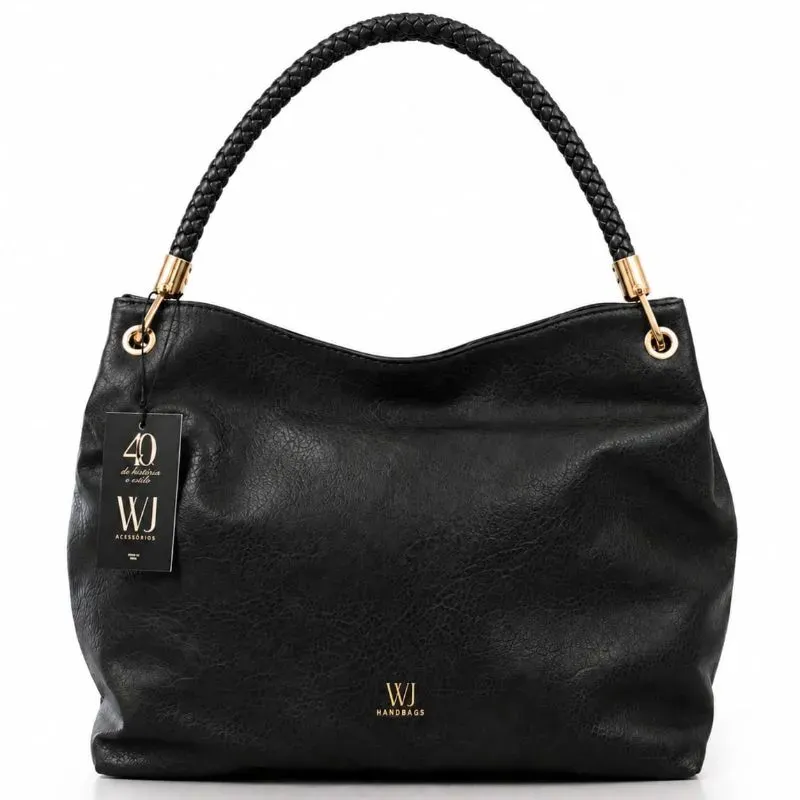 Bolsa Hobo Grande WJ Preto