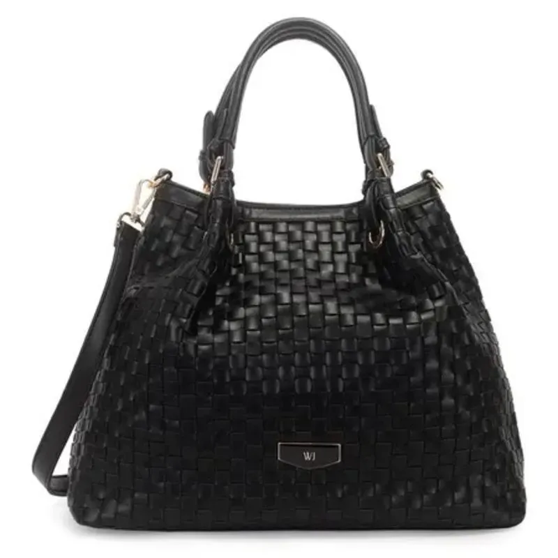 Bolsa Satchel Grande Grease Preta