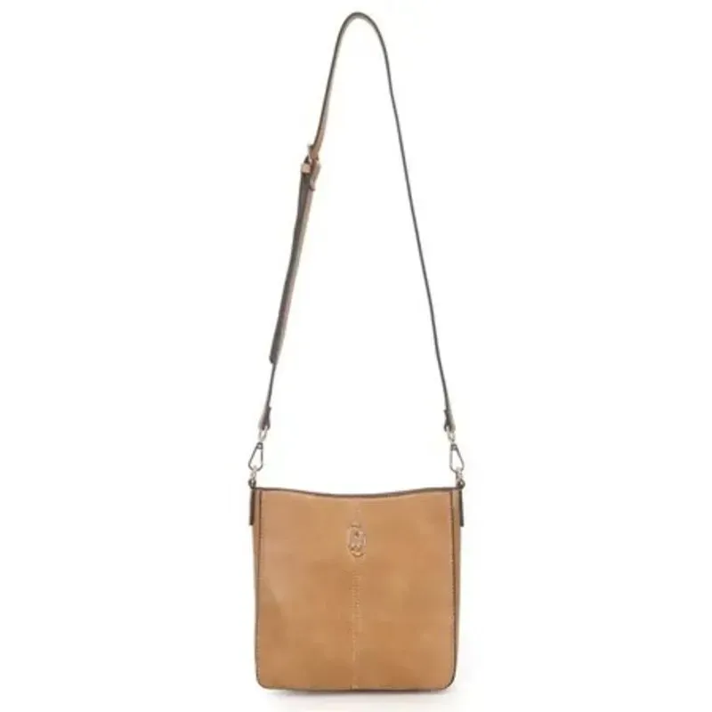 Bolsa Transversal Média Básica WJ Bege.