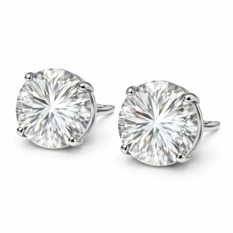 Brinco Ponto de Luz 9mm em Prata 925.