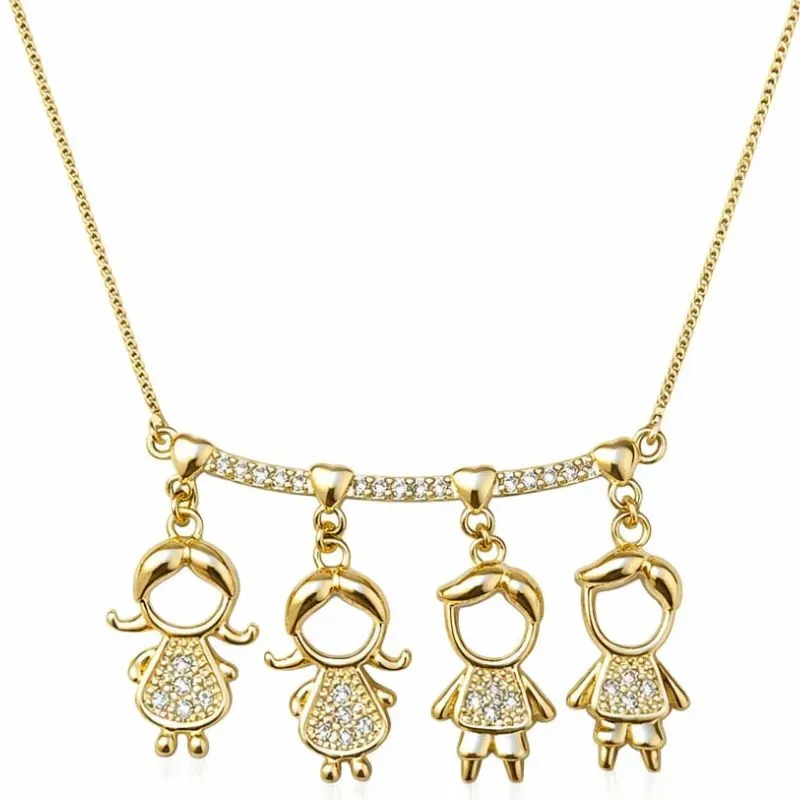 Colar Família com 4 Filhos.