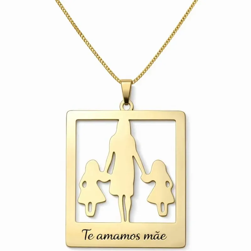 Colar Personalizado Mãe e Filhas.