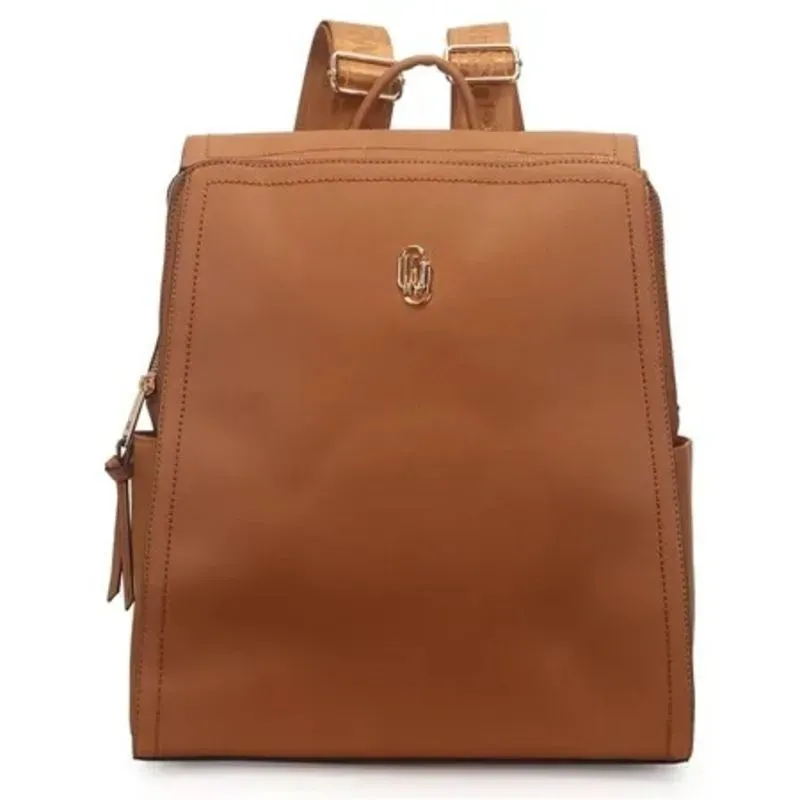 Mochila Grande Notebook 14 Polegadas Caramelo.