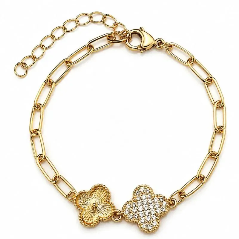 Pulseira Inspiração Virgínia Banhada a Ouro.