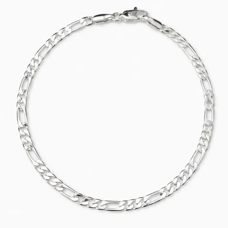 PULSEIRA MASCULINA  BANHADA NA PRATA