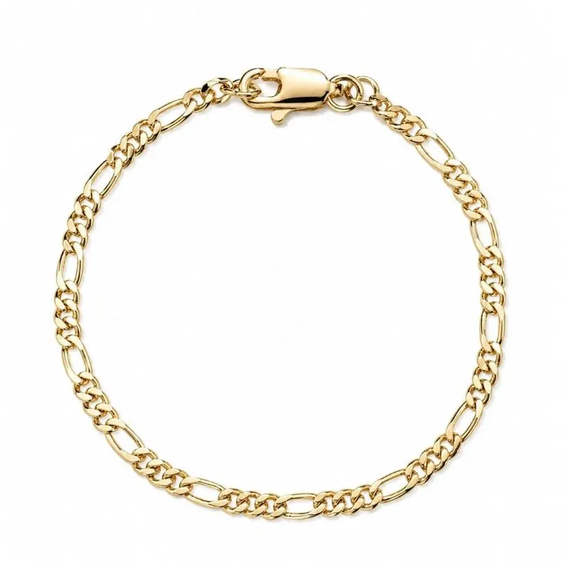 Pulseira Masculina Infantil Elo Gourmet Banhada.