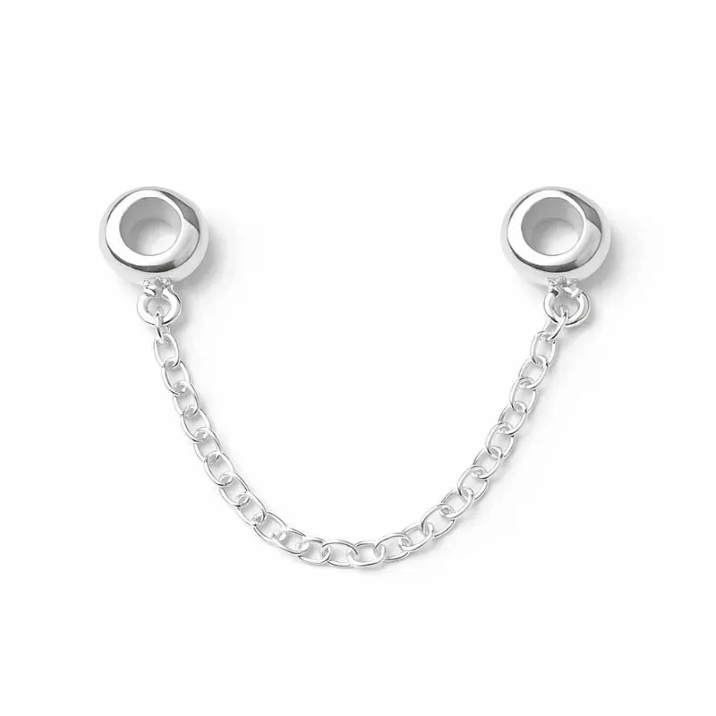 Trava de Berloque com Corrente em Prata 925.