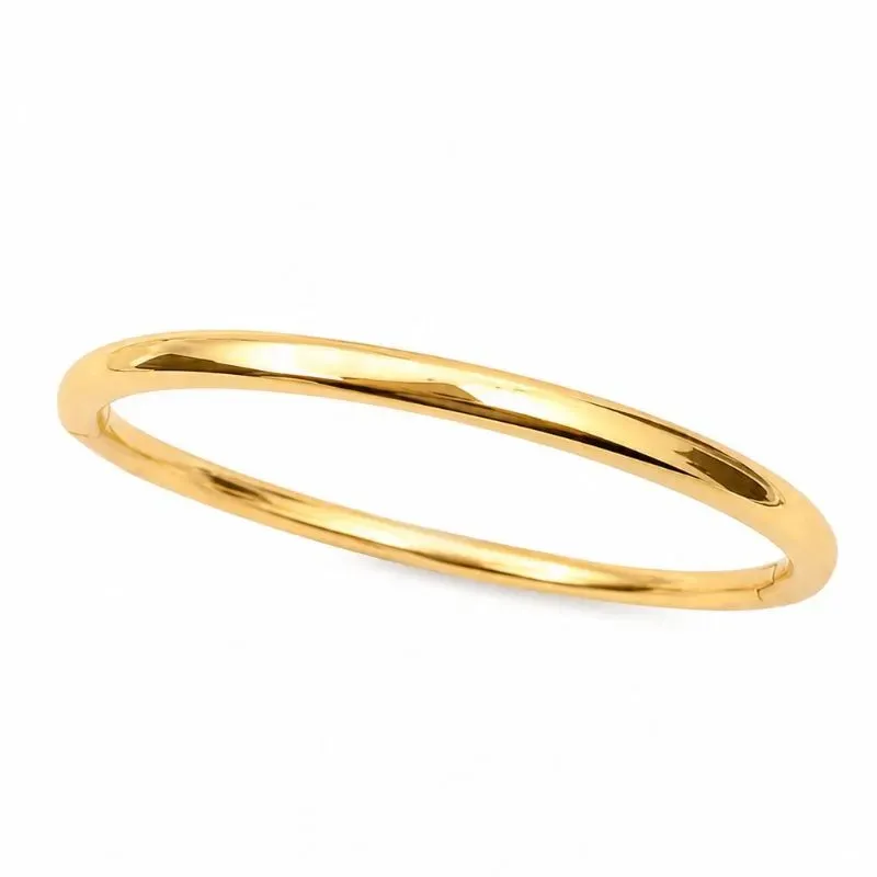 Bracelete Liso Minimalista  Banhado a Ouro 18k