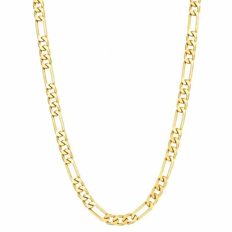 Colar Masculino Elo Grumet Grosso Banhado a Ouro 18k  60cm.