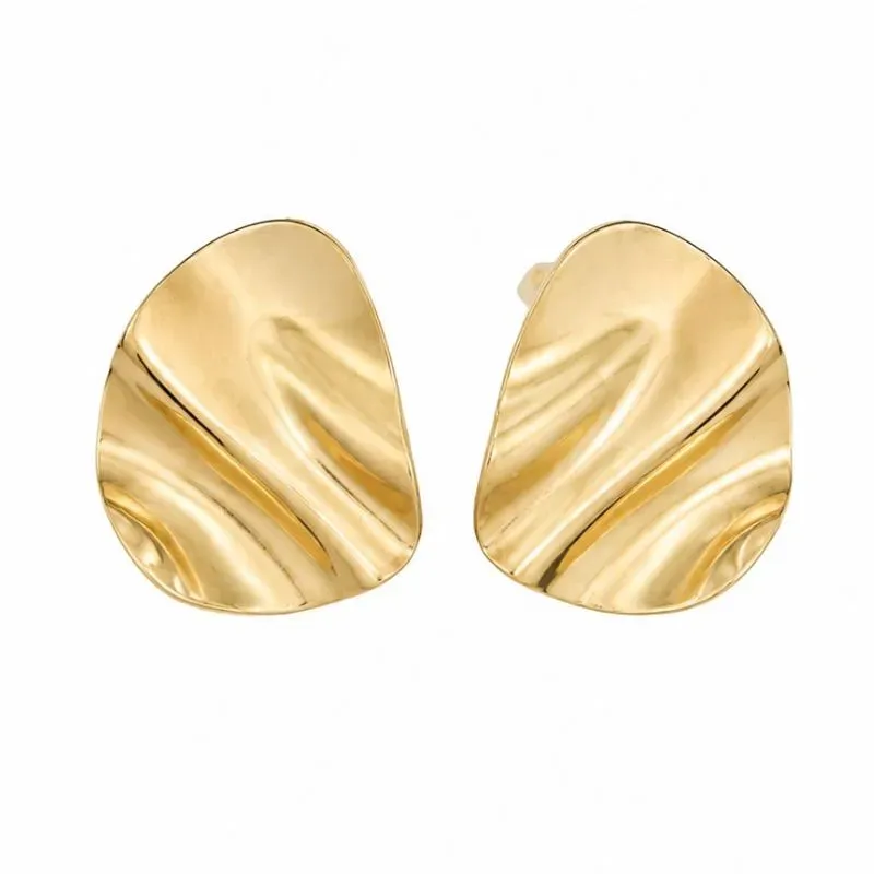 Brinco Orgânico Dourado Textorizado.