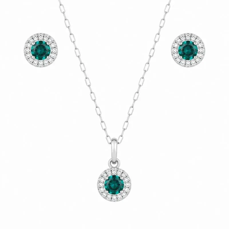 Conjunto Redondo Prata 925 Color