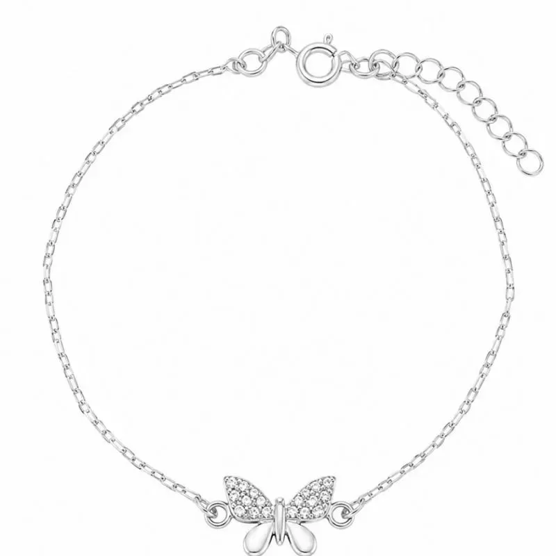 Pulseira Borboleta em Prata 925