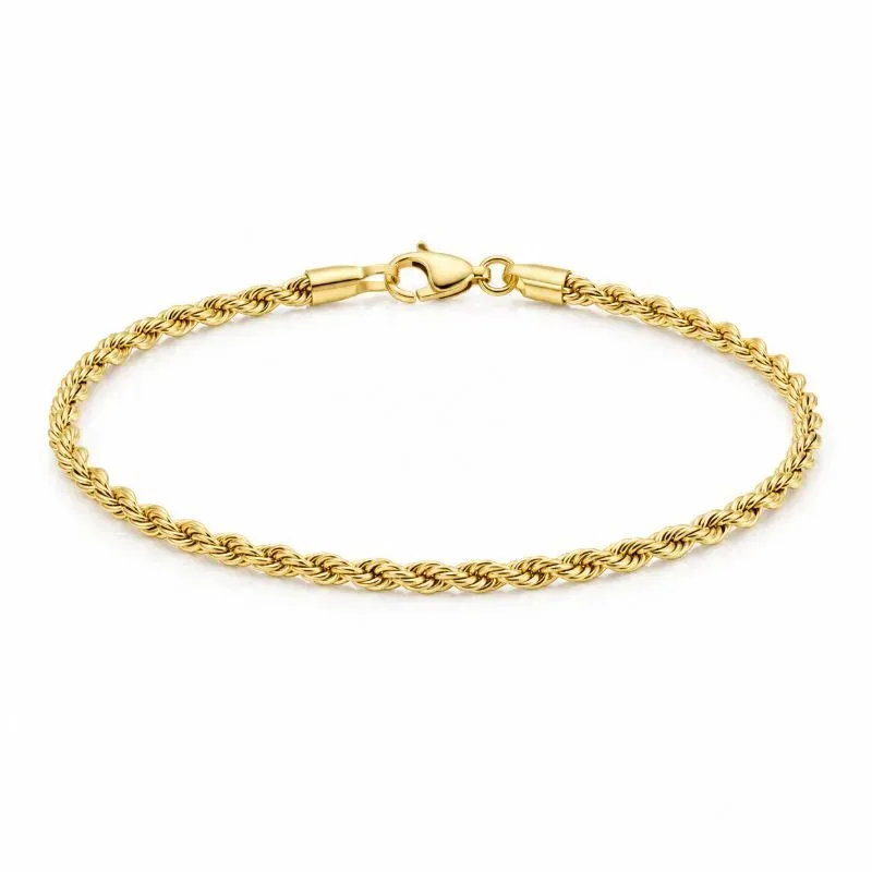 Pulseira Cordão Baiano Dourada.